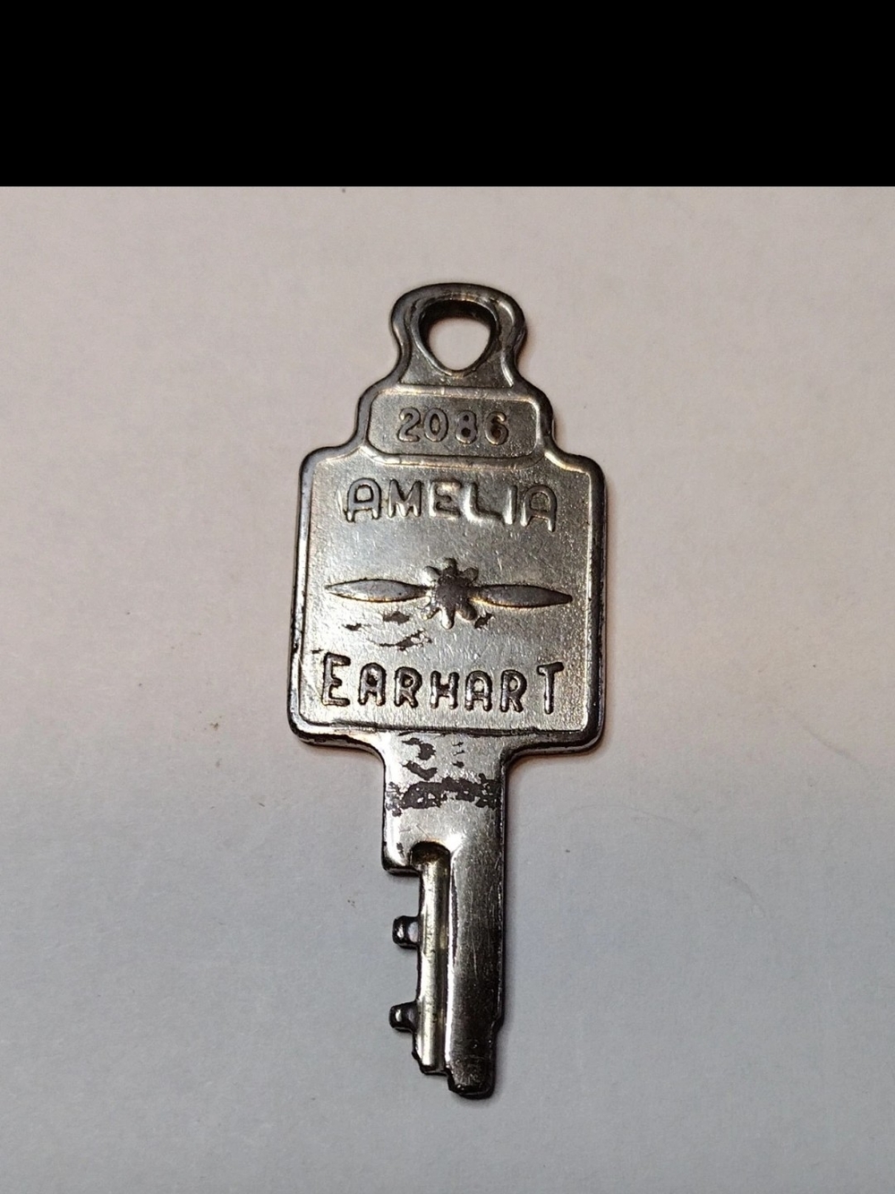 Vintage Amelia Earhart Luggage Key Eastern Airline Suitcase Key 2086